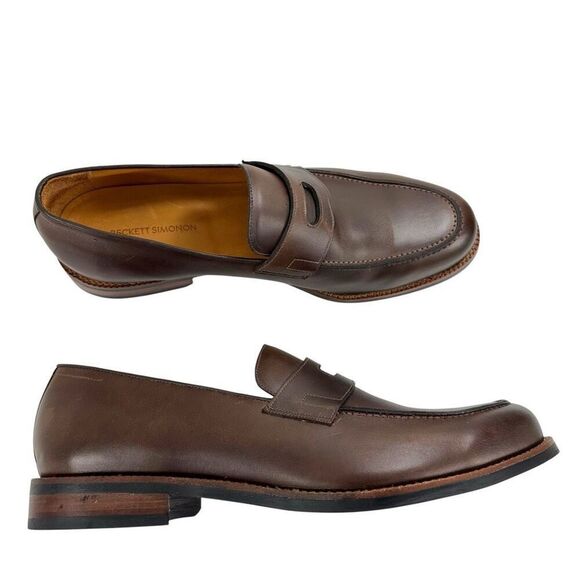 Beckett Simonon Roy Leather Loafers Men’s Size 14 - Picture 5 of 11